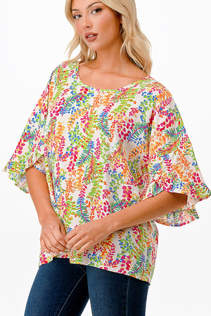 boutique shopping pensacola floral top blouse clothing ruffle