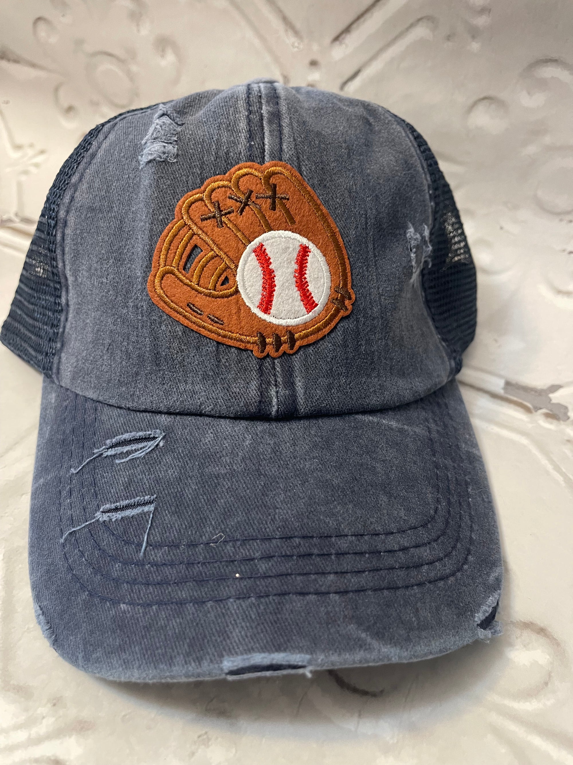 Baseball Hat Messy Bun