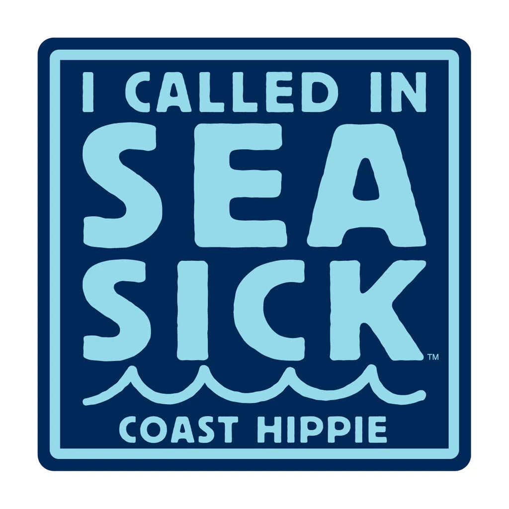 boutique shopping pensacola sea sick coast hippie sticker navy gift 