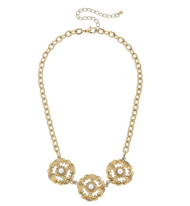 Orleans Linked Pearl Necklace