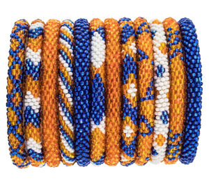 Roll-On Bracelet Blue and Orange