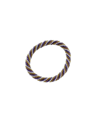 Roll-On Bracelet Purple and Gold