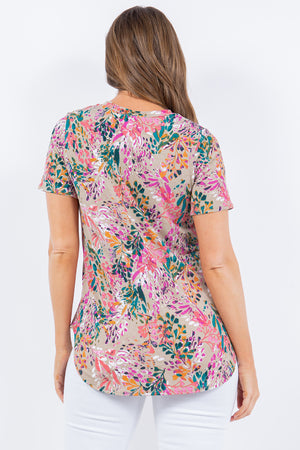 boutique shopping pensacola floral top blouse clothing multi-color