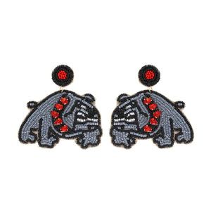 Bulldog Game Earrings