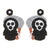 Grim Reaper Beaded Earrings