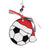Santa Soccer Ornament