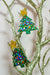 Polka Dot Christmas Tree Earrings