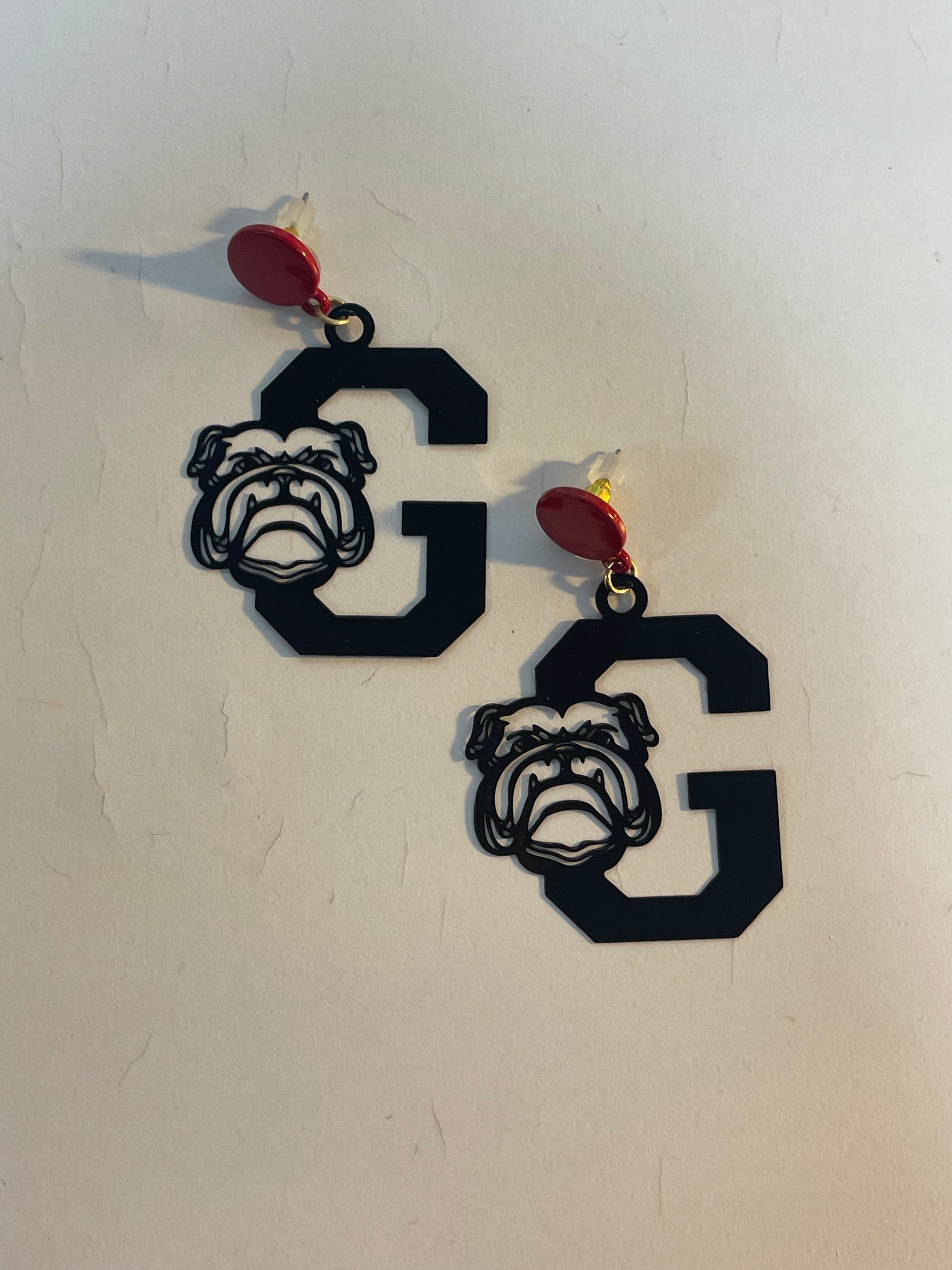Letter G Bulldog Earrings