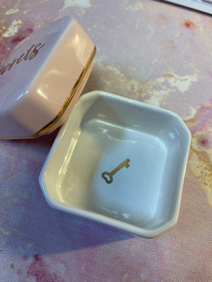 CLEARANCE Trinket Box Porcelain J’dore