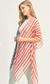 boutique, pensacola, florida, coverup, cardigan, flag, red, white, blue, stripes, stars, beach, lightweight, one size