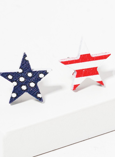 boutique shopping pensacola american flag earrings studs jewelry accessories july 4th red white blue