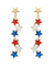 boutique shopping pensacola stars dangle earrings jewelry accessories july 4th holiday red white blue gift 