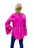 Meet You There Ruffled Tunic, Hot Pink