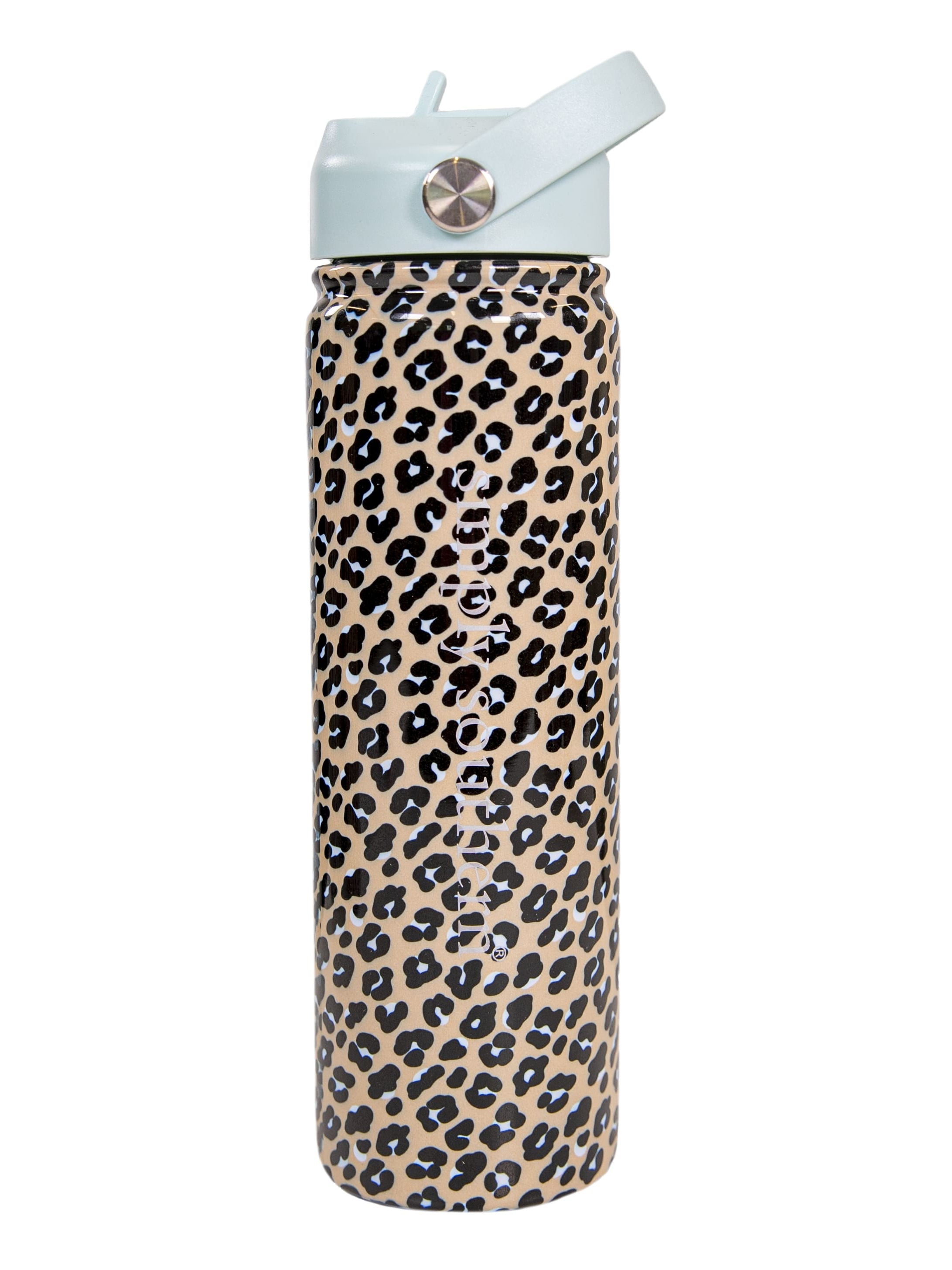 Lightning Bolt Leopard Cheetah Print Multi Color' Insulated Stainless Steel Water  Bottle