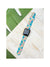 Turquoise Palm Leaves Watch Band