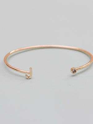 Initial Cuffs, 18k Gold Plated