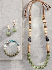 Green With Envy Natural Stone Bracelets
