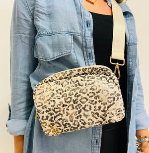 boutique shopping pensacola leopard fanny pack cross body bag accessories travel gifts