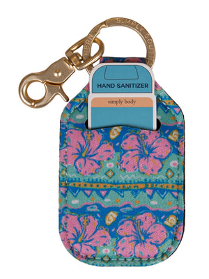 Boutique Pensacola SS Keychain Sanitizer Holders Hibiscus