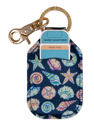Boutique Pensacola SS Keychain Sanitizer Holders Shell-NVY