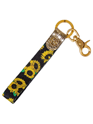 Boutique Pensacola SS Printed Keyfobs Sunflower