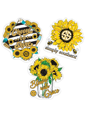 Boutique Pensacola SS Sticker Pack Sunflower
