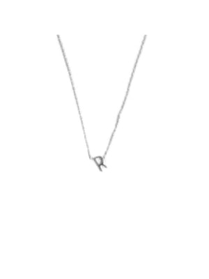 Boutique Pensacola Silver Luxe Initial Necklace R