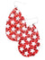 Boutique Pensacola Sparkly Star Teardrop Earrings-Red