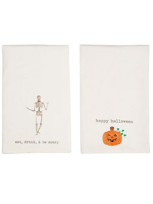Boutique Pensacola Spooky Halloween Towel Jack-o-lantern
