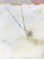KLJ2734 Pave Single Starburst  Necklace