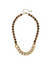 Georgia Gemstone & Chunky Chain Beaded Necklace in Brown Jasper CANVAS