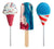 Patriotic Ice Cream Lollipops
