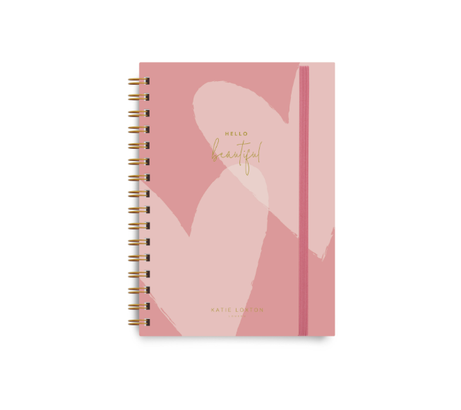 Hello Beautiful Spiral Notebook Coral KL
