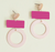 pensacola boutique florida shopping jewelry earrings gold circle color pink bar