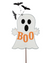 Boo Ghost and Bat Garden Stake