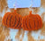 Glitter Pumpkin Cut Out Earrings