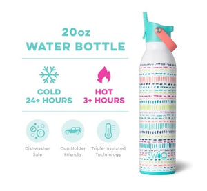 Swig Insulated Flip & Sip Water Bottle, Dipsy Dots