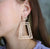 Quinnie Greek Keys Trapezoid Earrings