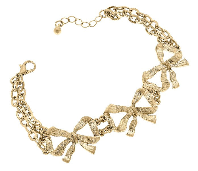 Adina Bow Chain Link Bracelet