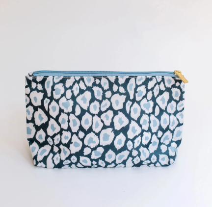 boutique shopping pensacola animal print travel pouch blue gift