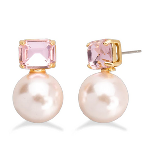 boutique shopping pensacola pearl blush earrings jewelry accessories studs pink 