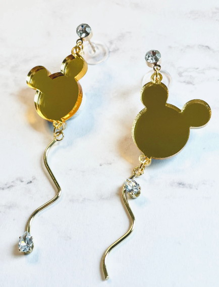 boutique shopping pensacola gold balloon earrings mickey mouse jewelry dangle accessories travel gifts