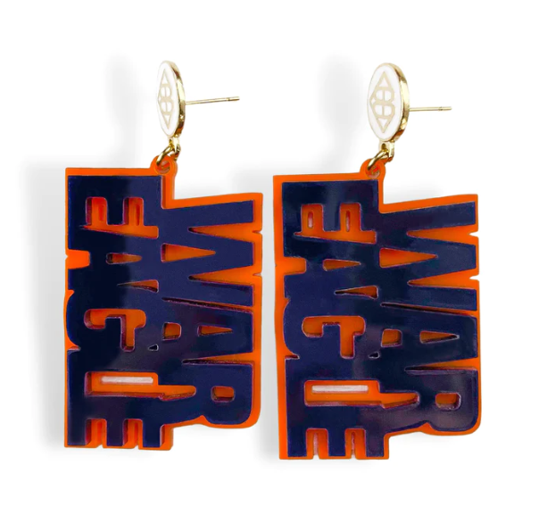 boutique shopping pensacola war eagle earrings dangle jewelry accessories gifts auburn game day