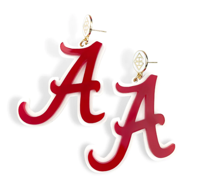 boutique shopping pensacola crimson white alabama A earrings jewelry accessories gifts dangle