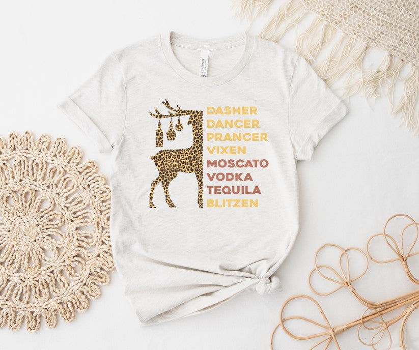 boutique shopping pensacola tee t-shirt graphic leopard deer reindeer cocktail clothing
