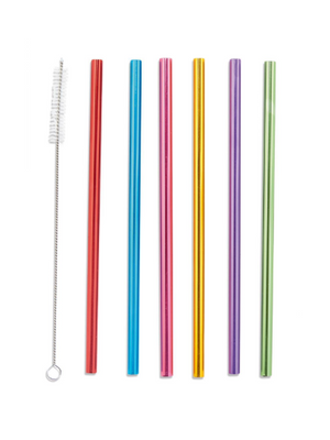 Multi Color Reusable Straw Set