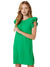 The Only Way Ruffled Dress, Green