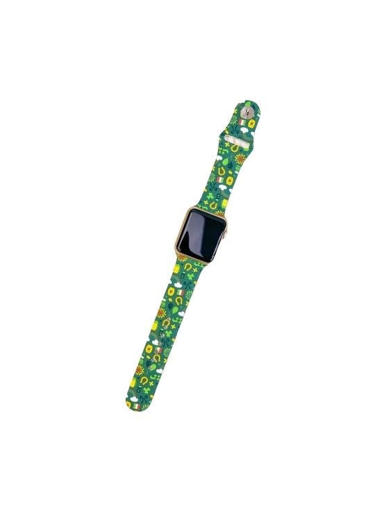 St Patrick's Lucky Icons Printed Watch Band, M/L