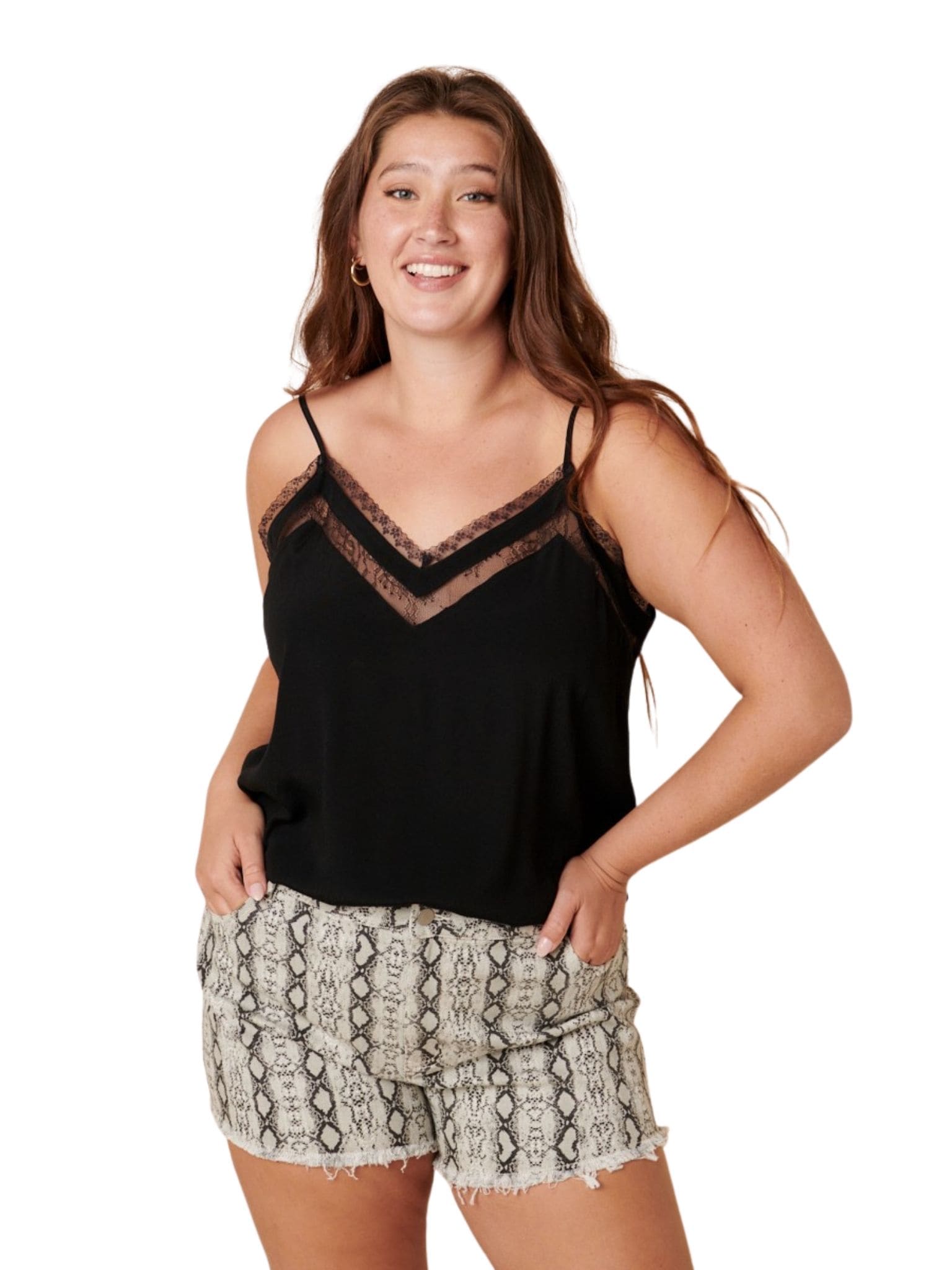 Curvy All About You Cami, Black