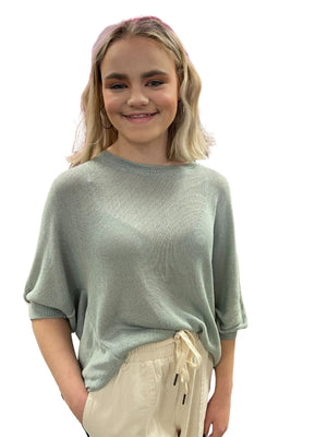 By The Bay Sweater Top, Seafoam